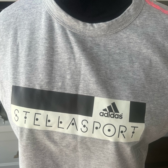 ADIDAS X STELLA MCCARTNEY Grey T-shirt Women’s size Large - Picture 8 of 10